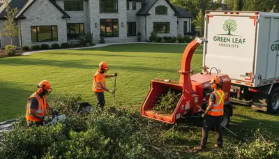 Professional shrub removal service in Highland Park, IL clearing overgrown and unwanted bushes