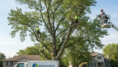 Professional tree removal service in Highland Park IL by certified local arborists
