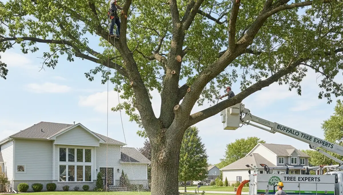 Professional tree removal service in Highland Park IL safely clearing residential trees